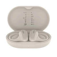 Belkin SoundForm ClearFit 開放式無線耳機 - 沙色 | ENC環境噪音消除 | 人體工學無感佩戴 | 香港行貨