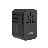 AMG-CT 75W GaN 75W 全球旅行轉插火牛 - 黑色 | 多設備同時充電(3C2A) | 多國家地區插頭 | 香港行貨