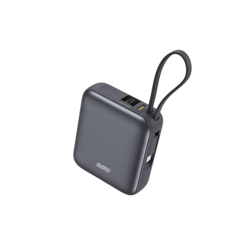 AMG-CT Mi-35 10000mAh 35W 自帶線行動電源 - 灰色 | 支持邊充邊放 | 過充過溫保護 | 香港行貨
