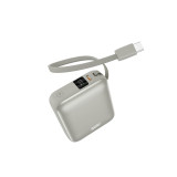 AMG-CT Mi-35 10000mAh 35W 自帶線行動電源 - 銀色 | 支持邊充邊放 | 過充過溫保護 | 香港行貨