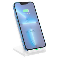 BOROFONE BQ16 無線充電桌面支架 - 白色 | 多功率輸出 | 相容 Qi 設備 | 智能識別 | 即放即充 | 香港行貨