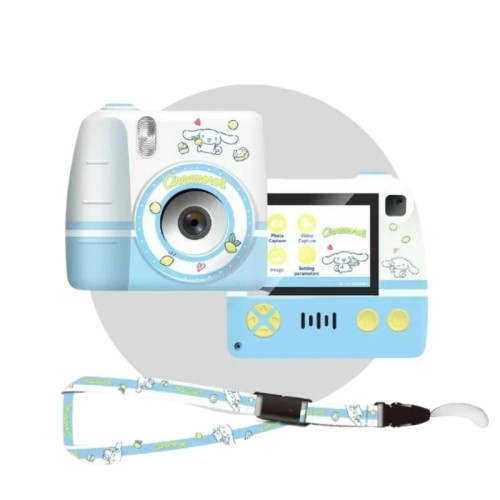 I-Smart×Sanrio 兒童數碼相機 - Cinnamoroll | 兩吋超大螢幕 | 內建多款授權可愛圖框 | 香港行貨