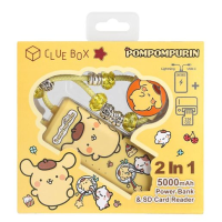 ClueBox x Sanrio CB-PBL3-CR 5000mAh快充充電寳 - 布甸狗| 附帶SD讀卡器 | 連身雙頭充電線 | 香港行貨 ClueBox x Sanrio CB-PBL3-CR 5000mAh快充充電寳 - 布甸狗| 附帶SD讀卡器 | 連身雙頭充電線 | 香港行貨