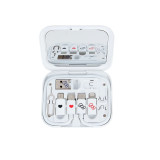 ClueBox x Sanrio 6合1 數據/充電電線套件連鏡盒 - Hello Kitty | 含多種介面轉換器 | 兼具化妝鏡與手機支架功能 | 香港行貨