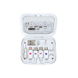 ClueBox x Sanrio 6合1 數據/充電電線套件連鏡盒 - My Melody | 含多種介面轉換器 | 兼具化妝鏡與手機支架功能 | 香港行貨