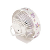 ClueBox x Sanrio CB-HFS5-L1 便攜式桌面風扇燈 - Kuromi | 三檔風速 | 三段亮度燈光 | 配備背部掛鉤 | 香港行貨