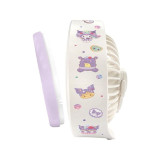 ClueBox x Sanrio CB-HFS5-L1 便攜式桌面風扇燈 - Kuromi | 三檔風速 | 三段亮度燈光 | 配備背部掛鉤 | 香港行貨