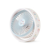 ClueBox x Sanrio CB-HFS5-L1 便攜式桌面風扇燈 - Cinnamoroll | 三檔風速 | 三段亮度燈光 | 配備背部掛鉤 | 香港行貨