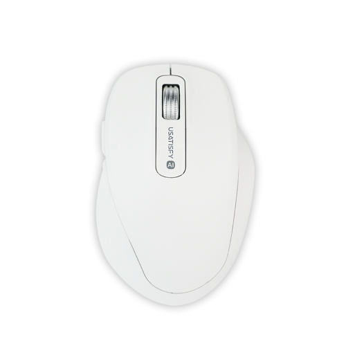 Usatisfy PRO 3.0 無線AI多用途高效辦公滑鼠 - 白色 | 226種語言翻譯，截圖翻譯，劃詞翻譯 | 115種語言語音輸入 | 香港行貨