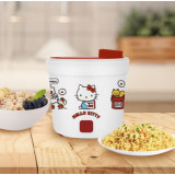 JNC x Hello Kitty 1L多功能煮食寶 - Hello Kitty(白色) | 雙層隔熱 | 不黏內膽塗層 | 透明可視鍋蓋 | 香港行貨