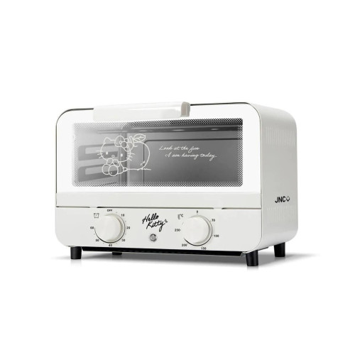 JNC x Hello Kitty 10L復古小電焗爐 - Hello Kitty款(白色) | 70~250℃廣域調溫 | 60分鐘自由定時 | 香港行貨