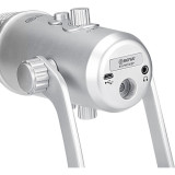 BOYA BY-PM700SP USB 電容式麥克風 - 銀色 | 三咪頭設計 | 24位/ 48 kHz分辨率 | 不需要驅動程序 | 香港行貨