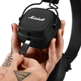MARSHALL MAJOR IV 頭戴式藍牙耳機 - 黑色 | 標誌性馬歇爾聲音 | 20Hz – 20kHz頻率響應 | 平行進口