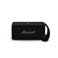 MARSHALL MIDDLETON 便攜式藍芽音箱 - 黑金色 | 多聲場立體聲技術 | 約20小時無線續航 | 防塵防水 | 平行進口