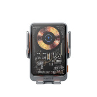 HAVIT W3033 15W QI無線充電支架 - 黑色 | 異物方向 (FOD) 感測器 | 自適應快速充電 | 單手拾取與放置 | 香港行貨