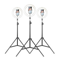 HAVIT ST7012 PRO 環燈型金屬手機自拍腳架 - 黑色 | 三級調光(暖光、冷光、軟光) | 高度可調(72cm-210cm) | 香港行貨