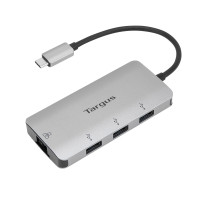 TARGUS ACA959 四合一多功能集線轉接器 - 銀色 | 5Gbps數據傳輸速率 | 適用 PC / Mac 設備 / Chrome 設備 | 香港行貨