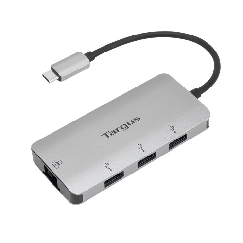 TARGUS ACA959 四合一多功能集線轉接器 - 銀色 | 5Gbps數據傳輸速率 | 適用 PC / Mac 設備 / Chrome 設備 | 香港行貨