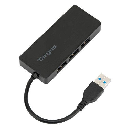 TARGUS ACH154 USB 3.0 4 埠集線器 - 黑色 | 無需交流適配器 | 無需交流適配器 | 4 個 USB 3.0 埠 | 香港行貨