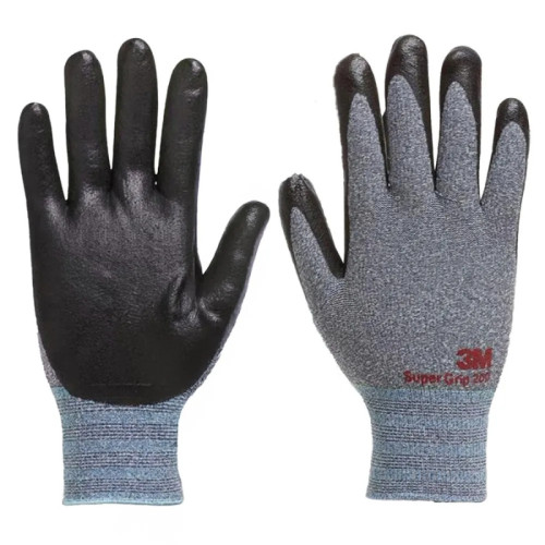 3M Super Grip 200 Touch 超防滑塗層可觸式透氣手套 - L碼 | 形狀記憶 | 高度透氣塗層 | 香港行貨