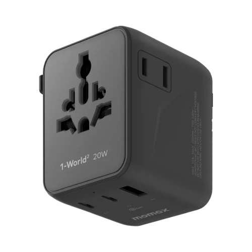 Momax 1-World2 20W 雙AC 旅行充電器UA26 | 香港行貨