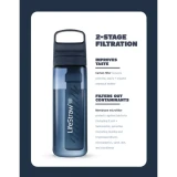 LifeStraw GO 2.0 Water Filter (1L)  戶外濾水樽 - 黑色| 符合美國 EPA 和 NSF P231 飲用水標準| 去除細菌和寄生蟲 | 香港行貨