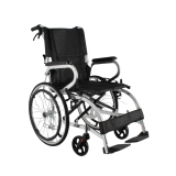 DE100 輕量鋁合金加寬手動摺疊輪椅 | 網面座位 | 前後鎖車功能