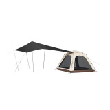 Naturehike CNK2550WS010 Ango 3人天幕款自動帳篷 - 棕色-小號 | PU2000+ | 3秒速開支架 | 多種搭建模式