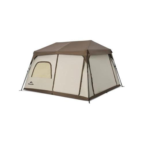 Naturehike CNK2450WS050 Cape 8.4 方形快開帳篷 (6人款) - 淺棕灰色 | 兩室結構 | 可拆隔斷 | 五面通風