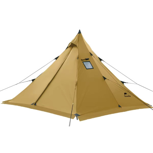 Naturehike CNK2300ZP025 Pasture Fire 八角形金字塔帳篷 - 卡其色 | 150D牛津布 | 透氣布料