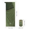 Naturehike LW180 迷你睡袋 (NH21MSD04) - 綠色標準版-左開口 | 透氣舒適 | 超輕巧緊湊 | 多功能設計