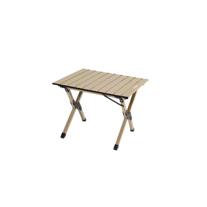 NatureHike Star Jane T01 戶外便攜摺叠蛋捲桌 (CNK2550JJ018) - 卡其色-S碼(59*60*44.5cm) | X型穩固支架 | 易清潔桌面