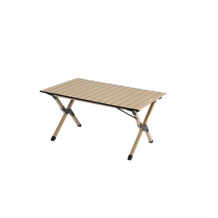 NatureHike Star Jane T01 戶外便攜摺叠蛋捲桌 (CNK2550JJ018) - 卡其色-M碼(89*60*44.5cm) | X型穩固支架 | 易清潔桌面