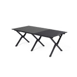 NatureHike Star Jane T01 戶外便攜摺叠蛋捲桌 (CNK2550JJ018) - 黑色拼色-L碼(119*60*44.5cm) | X型穩固支架 | 易清潔桌面