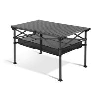 NatureHike Simple star H01便攜式折疊桌(CNK2450JJ029) -L型-斧石黑 | 雙X結構支撐 | 加大桌面 | 快速搭建