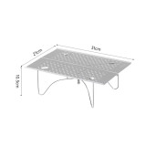 NatureHike Yamani X01 戶外可折疊便攜式露營桌 (CNK2450JJ024) - 銀色 | X型結構支撐 | 一體式簡便安裝