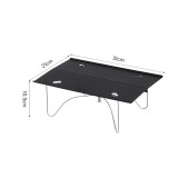 NatureHike Yamani X01 戶外可折疊便攜式露營桌 (CNK2450JJ024) - 黑色 | X型結構支撐 | 一體式簡便安裝