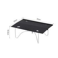 NatureHike Yamani X01 戶外可折疊便攜式露營桌 (CNK2450JJ024) - 黑色 | X型結構支撐 | 一體式簡便安裝