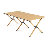 NatureHike Star Jane L01 摺疊便攜蛋捲桌 (CNK2300JU010) - 橡木色-XL碼 | 卡扣式安裝 | 多層防護工藝 | 耐用易清潔