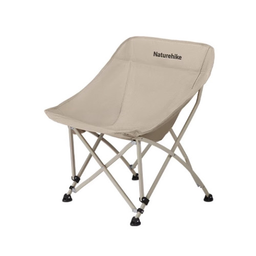 NatureHike Stellaluna T04 全地形聚會月亮椅 (CNK2550JJ022) - 卡其色 | 高密菱形面料 | 180°脚托調節 | 側兜收納袋
