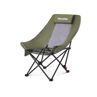 NatureHike Sea star 002 聚攏高背網布月亮椅 (CNK2550JJ019) - 綠色 | 坐躺兩用 | 兩檔調節 | 分區受力