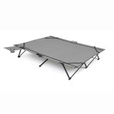 Naturehike XJC 行野 T02折疊雙人行軍床+充氣床墊(CNK2450WS045) - 岩灰色 | X型鋼架結構 | 270kg承重