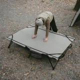 Naturehike XJC 行野 T02折疊雙人行軍床+充氣床墊(CNK2450WS045) - 岩灰色 | X型鋼架結構 | 270kg承重