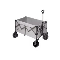 Naturehike 輕折 · 全地形聚攏露營推車(CNK2450JJ017) - 煙灰色-大號 | 阻尼把手 | 一鍵快拆車輪 | 堆疊容量大