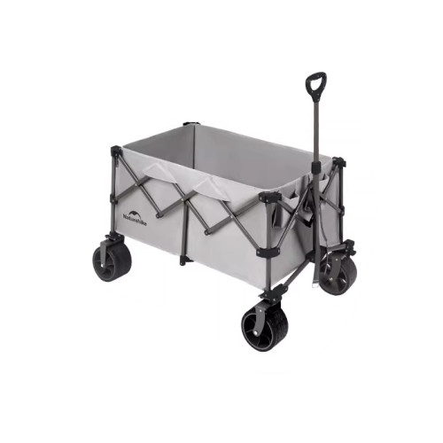 Naturehike 輕折 · 全地形聚攏露營推車(CNK2450JJ017) - 煙灰色-大號 | 阻尼把手 | 一鍵快拆車輪 | 堆疊容量大