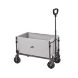 Naturehike 輕盈 · 折疊露營車 (CNK2350JJ012) - 煙灰色-50L | 一鍵伸縮手柄 | 堆叠容量大 | 前輪雙煞設計