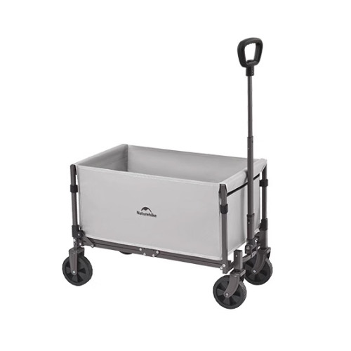 Naturehike 輕盈 · 折疊露營車 (CNK2350JJ012) - 煙灰色-50L | 一鍵伸縮手柄 | 堆叠容量大 | 前輪雙煞設計