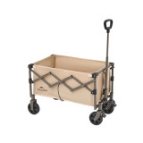 Naturehike 輕盈 · 折疊露營車 (CNK2350JJ012) - 亞麻棕-70L | 一鍵伸縮手柄 | 堆叠容量大 | 前輪雙煞設計