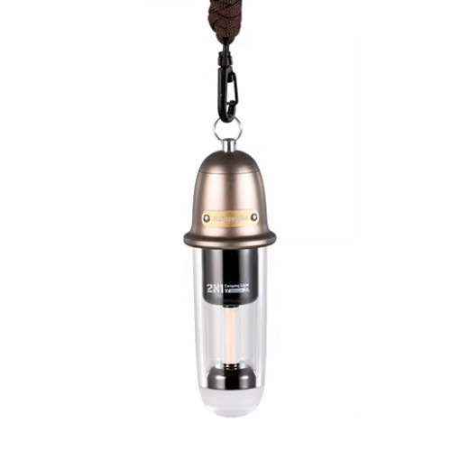 Naturehike 尋野 · 2N1戶外露營氛圍燈(CNK2350ZM010) - 迷霧棕 | 按壓式調檔 | 冷暖雙光源 | IPX4級防水