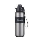 Naturehike 追風 · 鈦金屬運動水壺(CNK2550CF016) - 灰色 | 內外純鈦 | 12h長效保冷 | 抑菌更高效